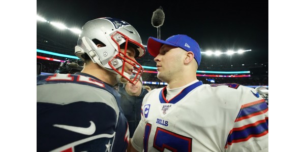 Josh Allen hoppas kunna spela ett spel med Tom Brady